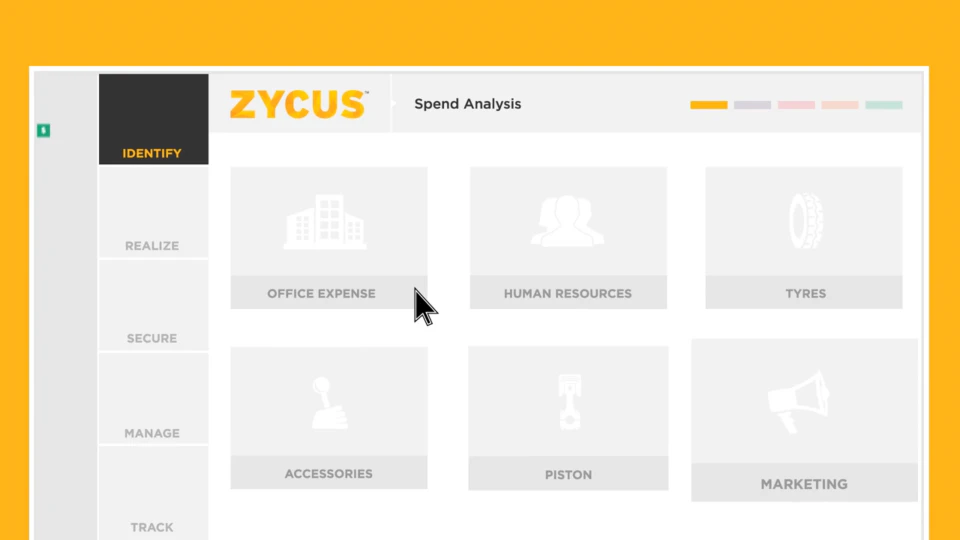 screenshot of Zycus Spend Analysis